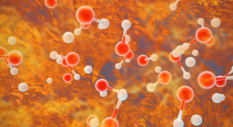 تفاعل الهيدروجين مع الأوكسيجين