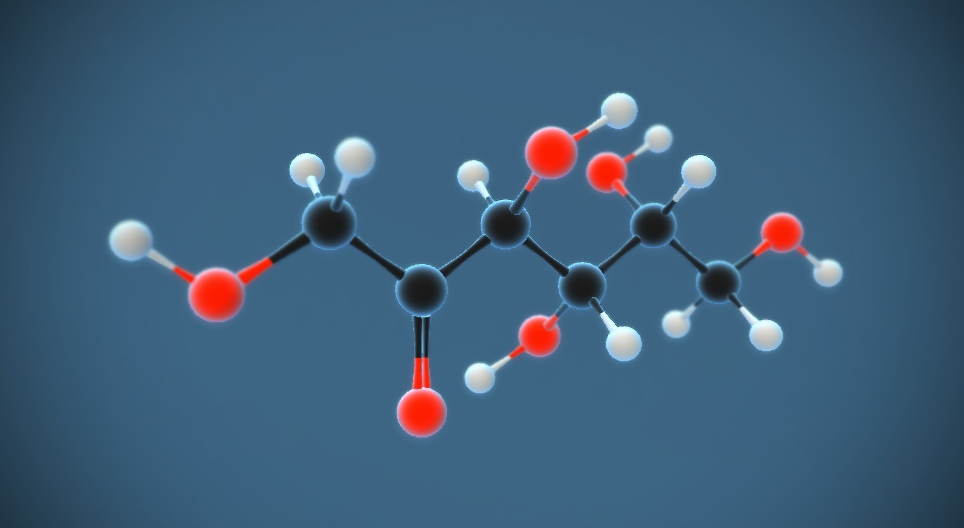 D فركتوز C₆H₁₂O₆