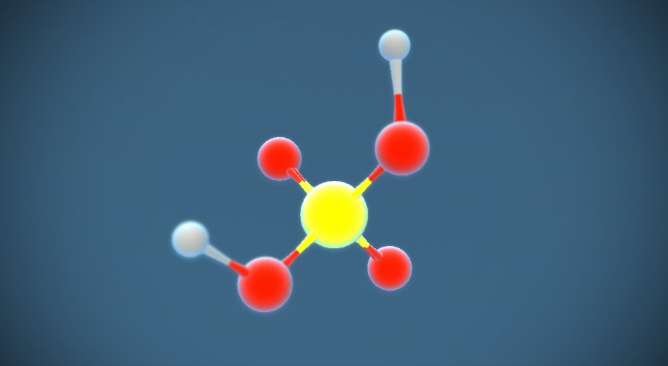 حمض الكبريت H₂SO₄