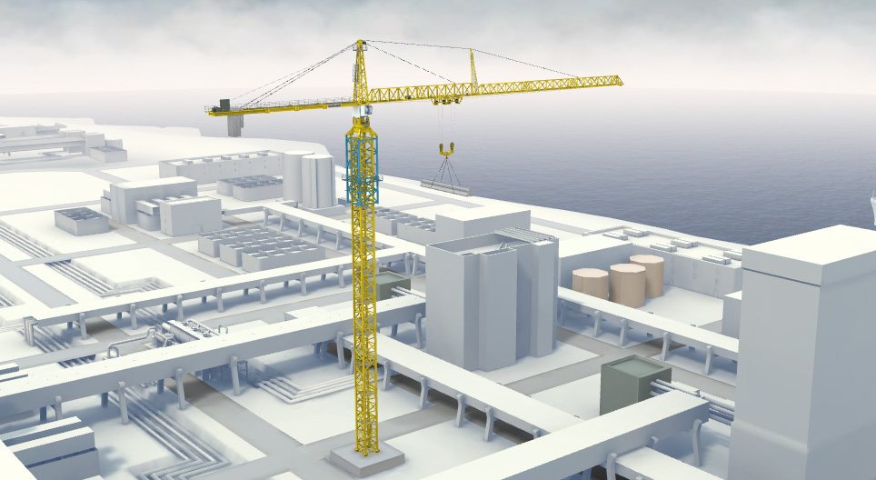 كيف تعمل الرافعة البرجية؟