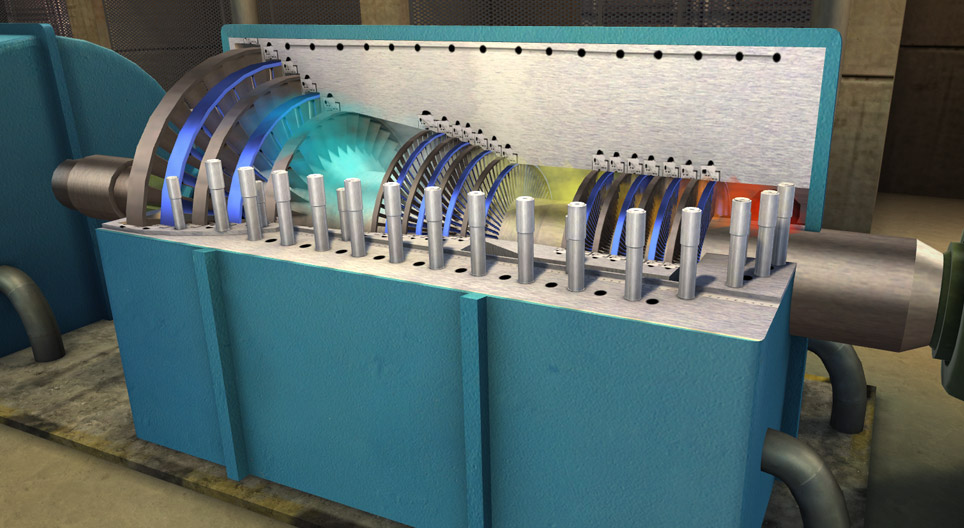 كيف يعمل التوربين البخاري؟