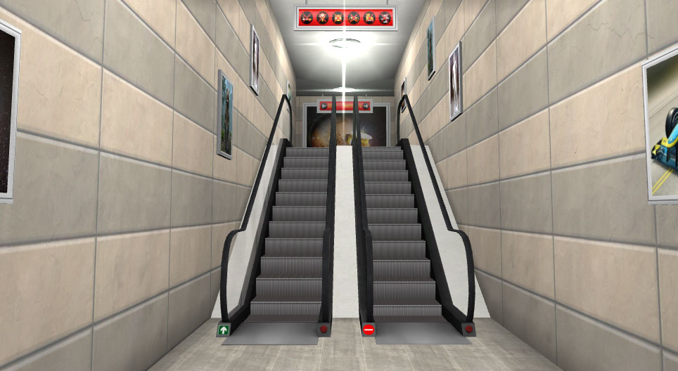 كيف يعمل السلم المتحرك؟