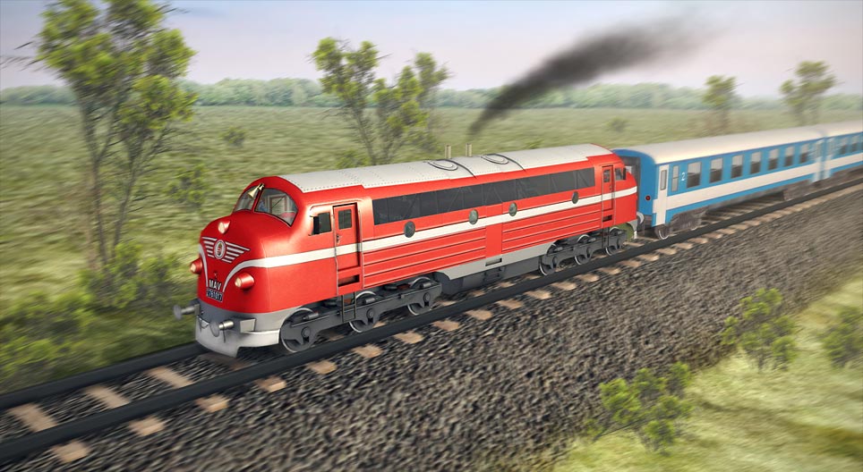 قاطرة الديزل أم61 التابعة لشركة الخطوط الحديدية المجرية