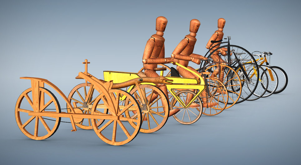 تطور الدراجات الهوائية