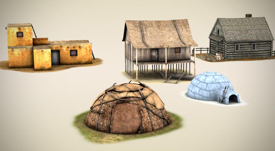 أنواع مساكن نموذجية