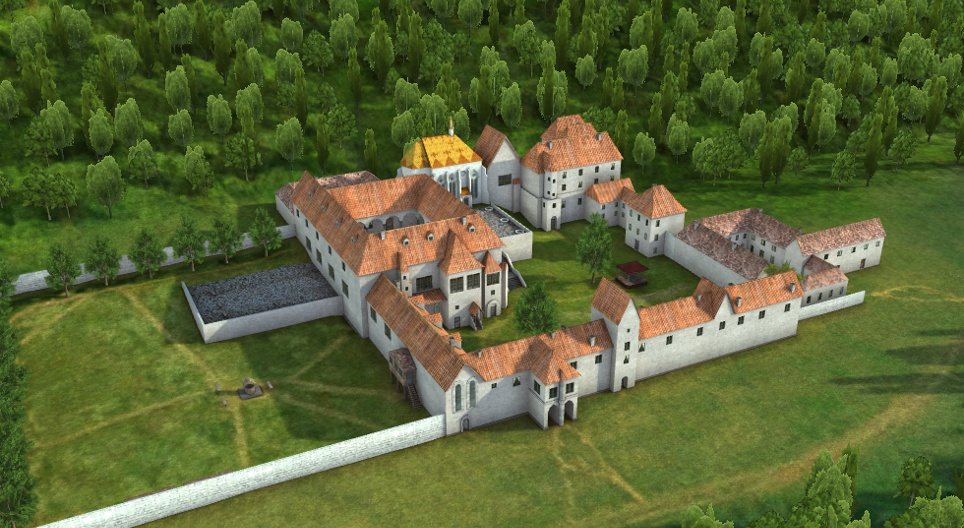 القصر الملكي في العصور الوسطى، فيشيغراد، هنغاريا، القرن الـ 15