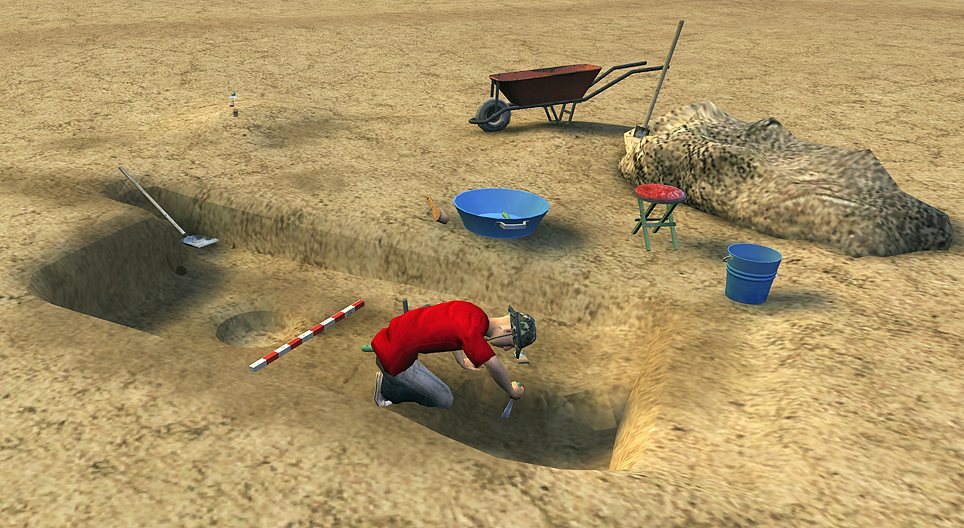 التنقيب الأثري، بيت قديم