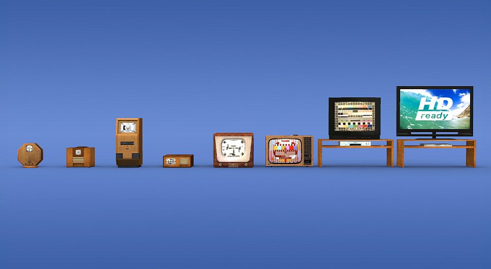 تاريخ أجهزة التلفزيون