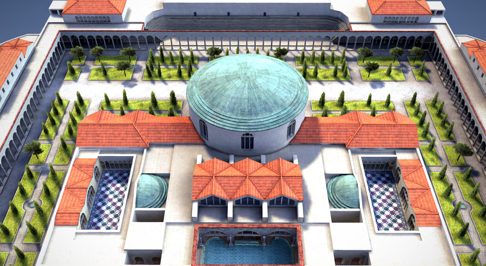 حمامات كاراكالا، روما، القرن الـ 3