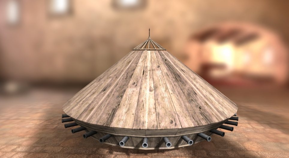 اختراعات ليوناردو دافنشي - عربة حربية مدرعة