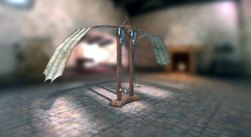 جناح ميكانيكي من اختراع ليوناردو دا فينشي