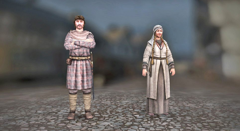 ملابس أوروبا الغربية في القرون الوسطى، القرن ال 5 - 10