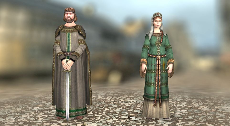 ملابس أوروبا الغربية في العصور الوسطى، القرن ال 10 - 12