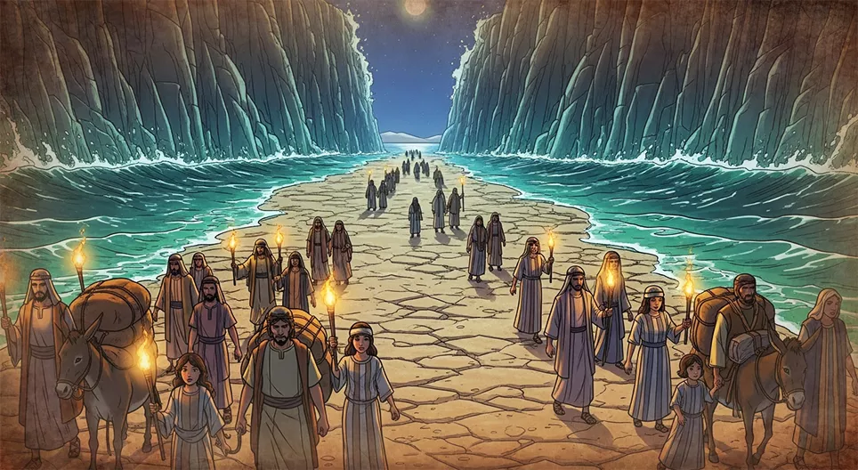 Die Geschichte von Moses: Der Durchzug durch das Rote Meer