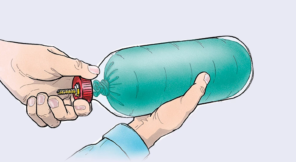 Shrinking a balloon