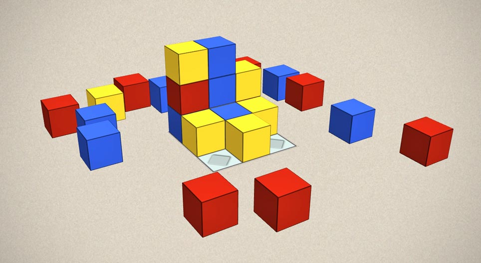Formen bauen (bunt)