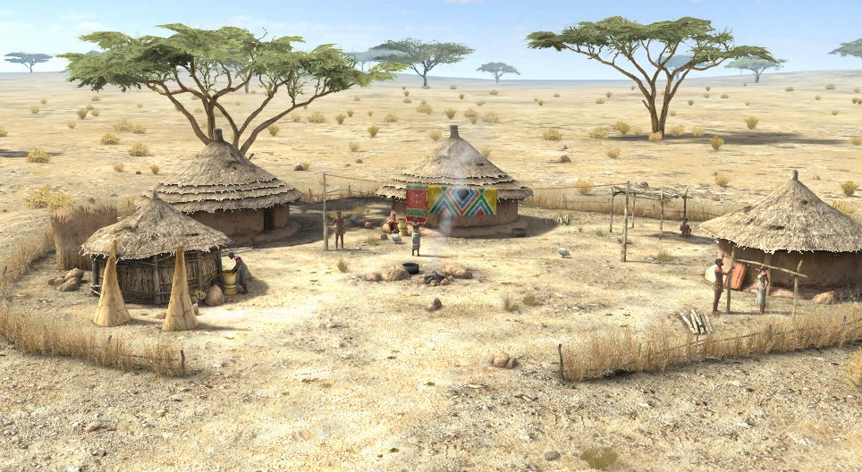 Afrikanisches Dorf (Sudan)