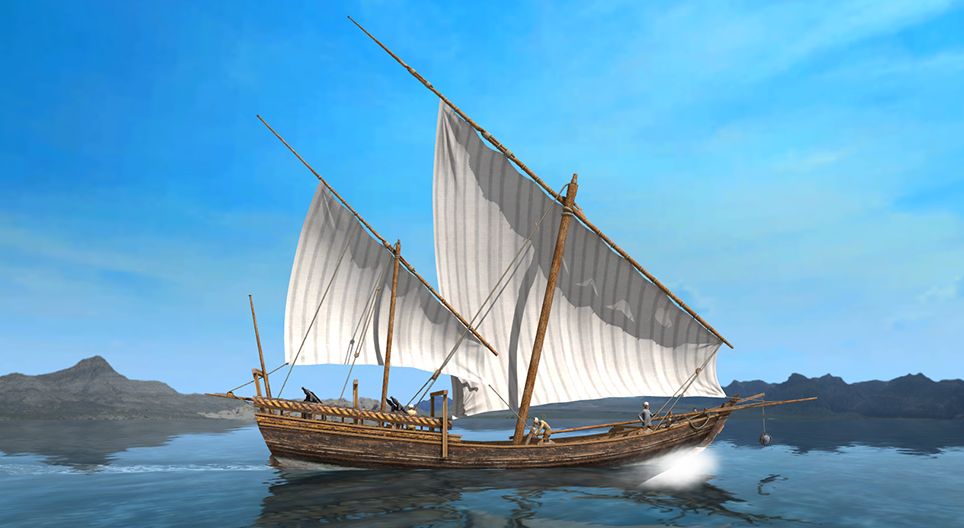 Traditionelles arabisches Segelschiff (Sambuke)