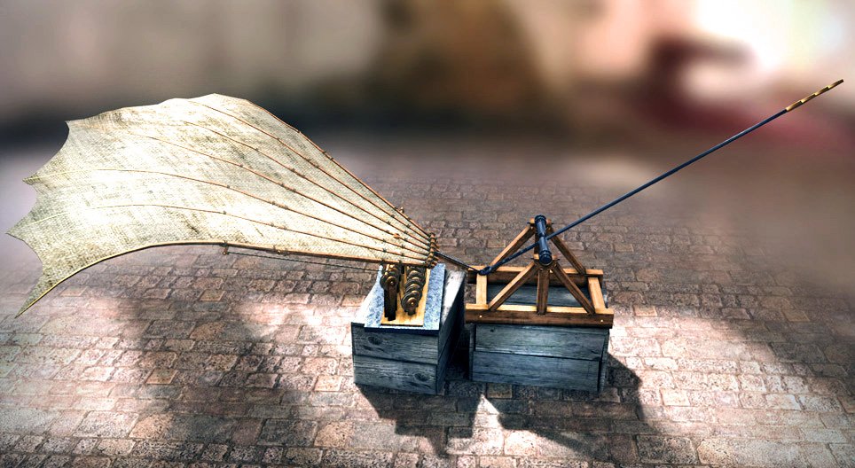 Leonardo da Vincis Erfindungen: Schlagflügel (1487-1489)