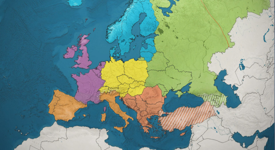 The countries of Europe