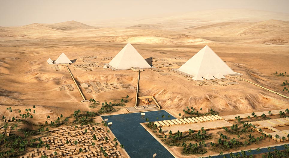 Pirámides de Egipto (Guiza, siglo XXVI a. C.)