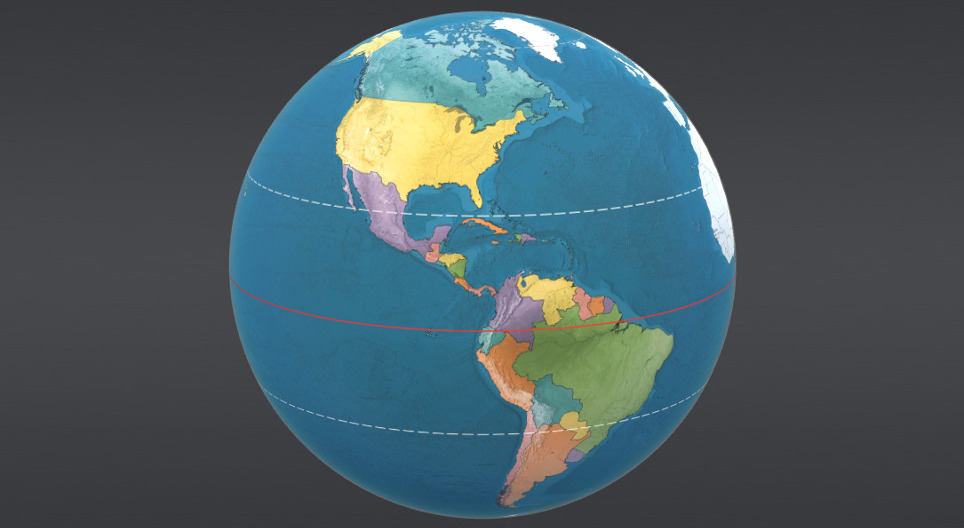 Les pays d'Amérique