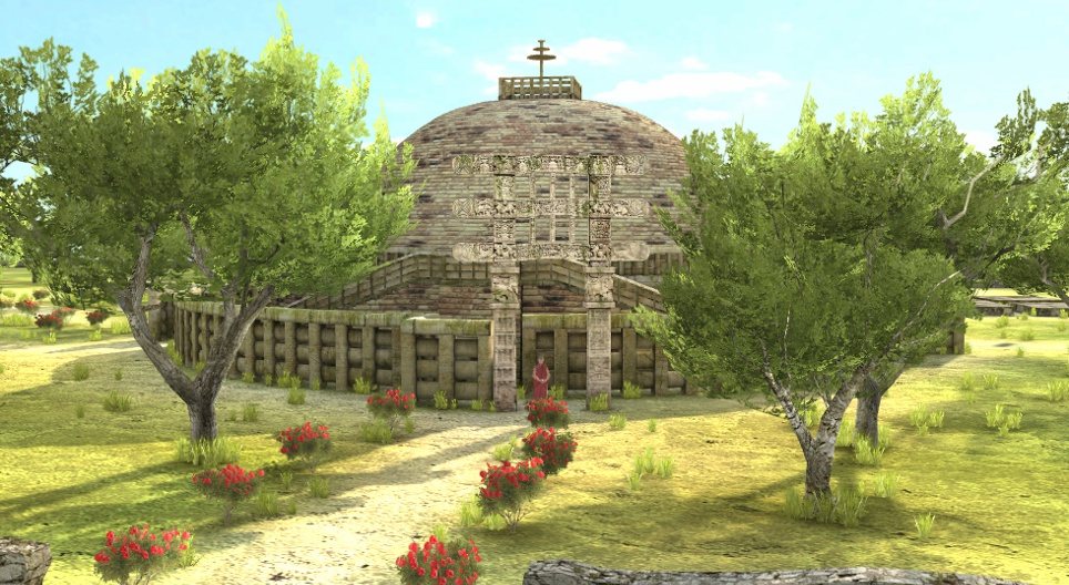 Le Grand stūpa (Sanchi, IIe siècle av. J.-C.)