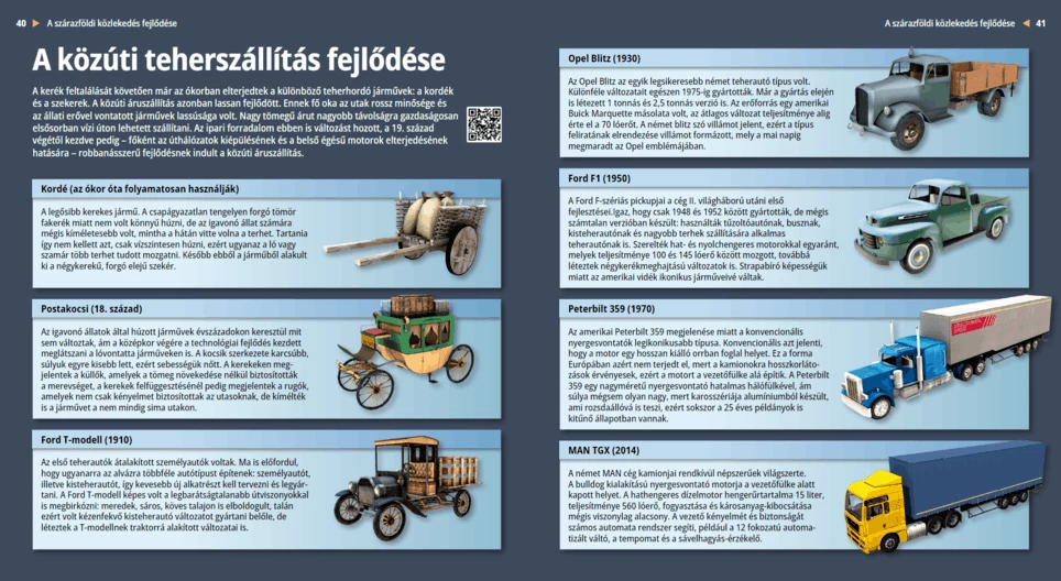 A közúti teherszállítás fejlődése