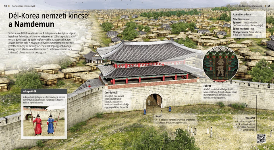Dél-Korea nemzeti kincse: a Namdemun