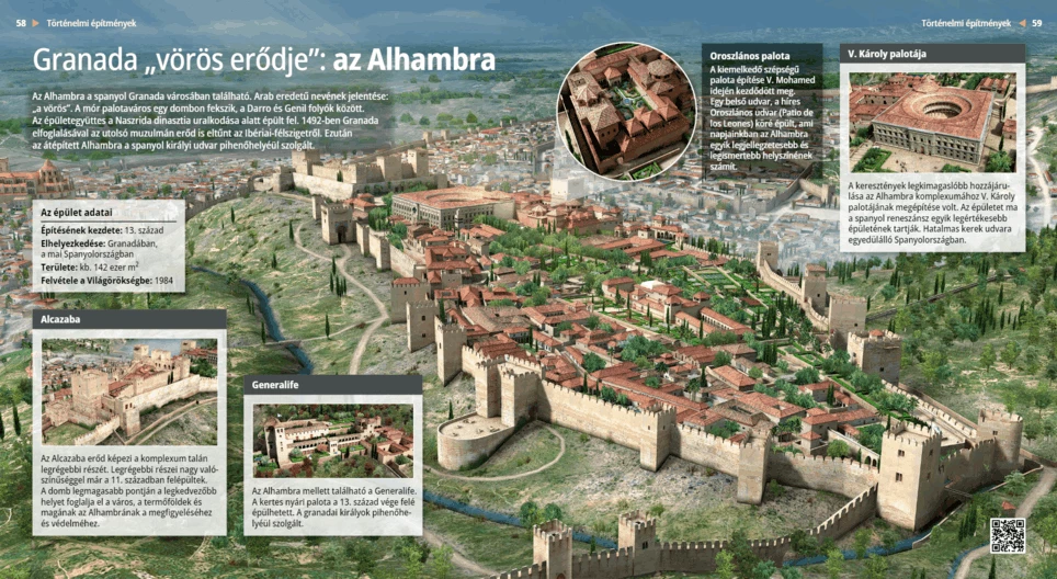 Granada „vörös erődje”: az Alhambra