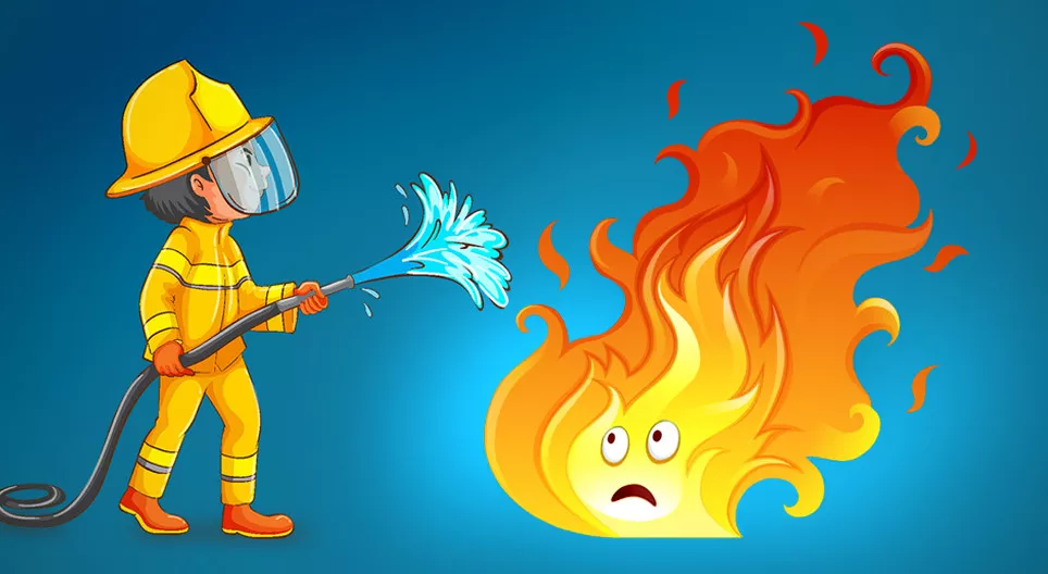 Come spegnere un fuoco?