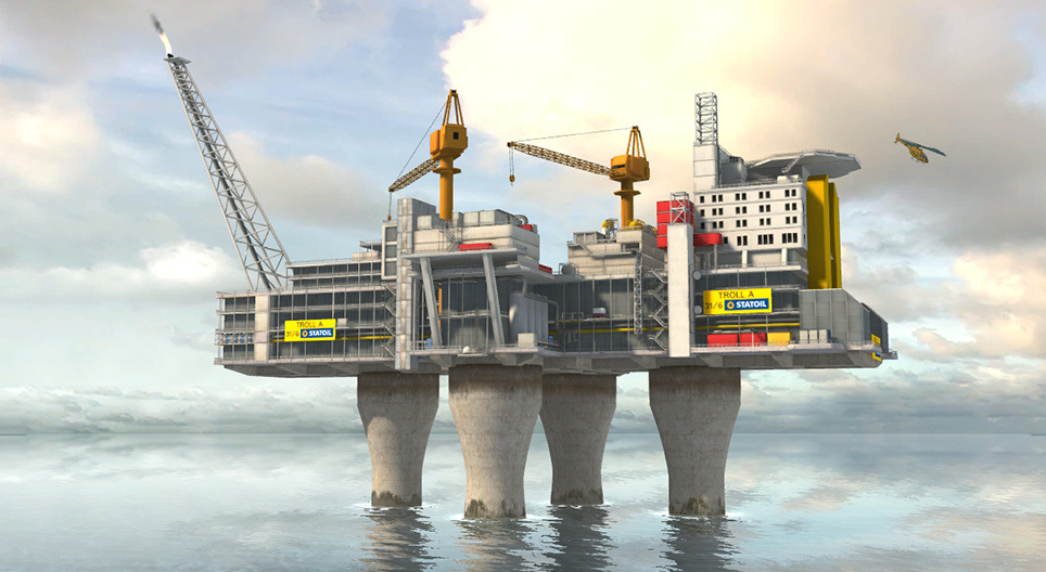 Estrazione di gas naturale offshore, Norvegia
