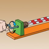 تدوير الفلينة مرات عديدة يؤدي الى زيادة في درجة الحرارة