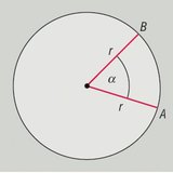 الزاوية المركزية