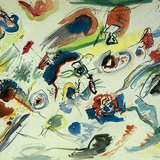 فاسيلي كاندينسكي: أول لوحة مائية مجردة (1910، تعبيرية)