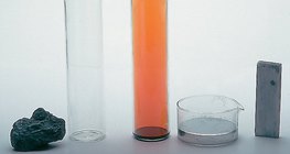 جرافيت، أكسجين، بروم، زئبق، حديد