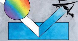 انعكاس الضوء - ورق أزرق