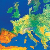 صورة أوروبا من القمر الصناعي