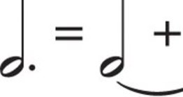 مدة نصف نوطة منقطة