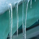 ذوبان أعمدة جليدية