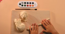 صناعة حلقات للمناديل من عجينة الملح - الخطوة 1