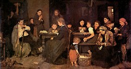 ميهالي مونكاتشي: صنع الضمائد (1871)