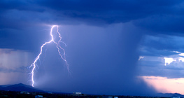 العاصفة والبرق