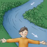 على أي طرف من النهر نقف؟