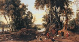 يان وايلدنس: مناظر طبيعية مع الرعاة