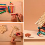 صناعة كوخ من العجينة