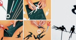 صناعة دمى الظل