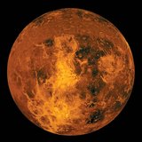 سطح كوكب الزهرة الذي لا يمكن الكشف عنه الا بواسطة الرادار بسبب طبقة الغيوم السميكة.