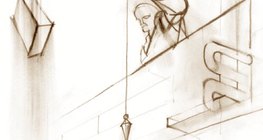 يشير الخط العمودي نحو مركز الأرض