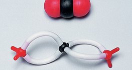 نموذج الكرة والعصا لجزئ ثنائي أكسيد الكبريت